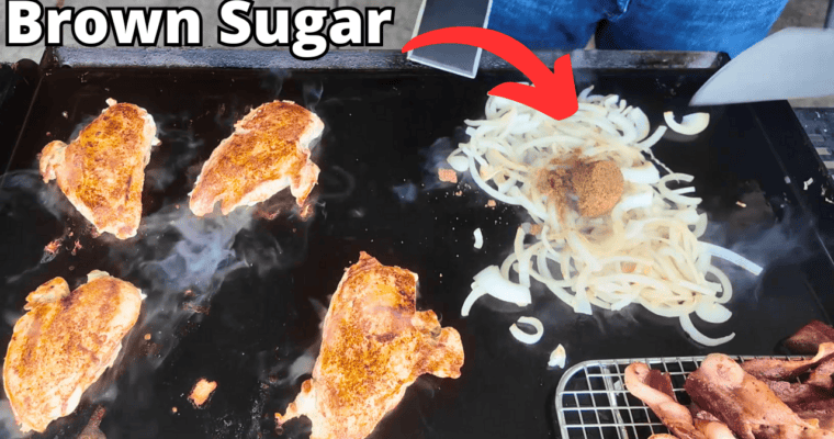 Easy Smothered Chicken on a Blackstone Griddle