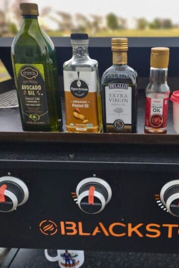 Different oils on a blackstone griddle